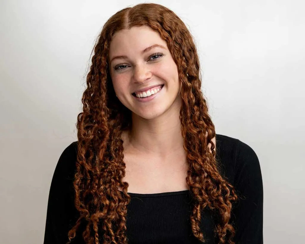 Young girl smiling